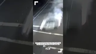 Traffic Camera Footage Shows Driver Of Sports Car Lose Control And Crash Killing Her Passenger 