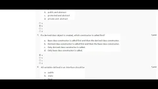 Programming in Java 2019 Assignment 5 Solution NPTEL questions