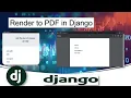 render with pdf in django html to pdf in django easy django pdf render to pdf