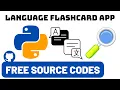 Make Language Flashcards App - Python Tkinter GUI