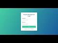 Hospital Management System Login Page Design HTML CSS JS Tutorial 2025