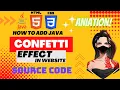 How Add Confetti Animation Effect in Your Websites in Urdu