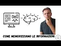 Human information Processing Come memorizziamo le informazioni