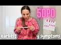 EARLIEST PREGNANCY SYMPTOMS 5DPO before BFP