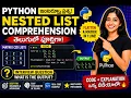 Python List Comprehension Explained in Telugu
