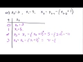 Recurrence relations