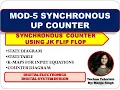 MOD 5 Synchronous Up counter using JK Flip Flop Modulo 5 counter synchronous up counter