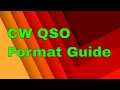 Beginner CW QSO Guide Sample Scripts Morse QSO Helper Ham Radio