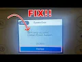 Epson Printer Error Wi-Fi error occurred Contact Epson Support FIX