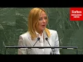 Download Lagu BREAKING NEWS: Italy’s PM Giorgia Meloni Delivers Remarks To The United Nations General Assembly