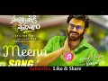 Meenu Song - Sankranthiki Vasthunam | Venkatesh,Meenakshi,Aishwarya | Anil R | Bheems C