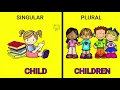 Learn Singular Plural in English Grammer Noun Number list with Pictures and Rules