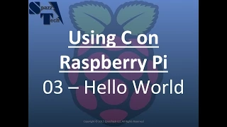 Learn C Programming on Raspberry Pi - 03