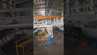 2 performance catamarans #performanceboats #welding #aluminiumfabrication #boatbuild #construction