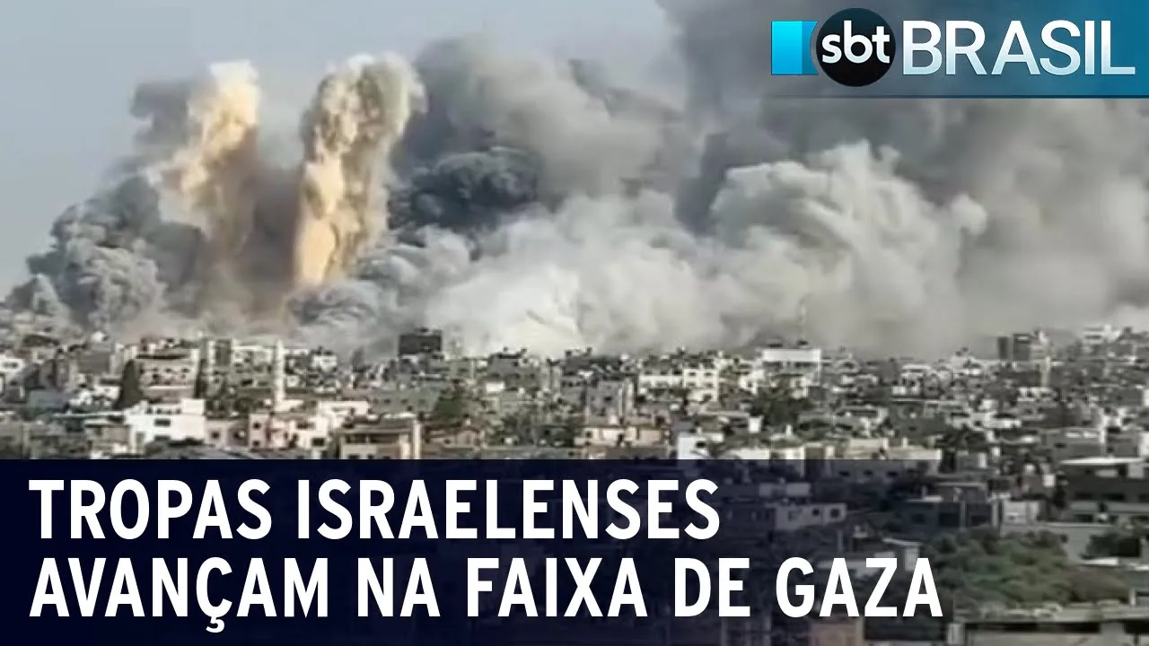 Bombardeios continuam acontecendo antes de cessar-fogo temporário | SBT Brasil (23/11/23)