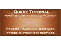 Handling json data returned from asp net web services
