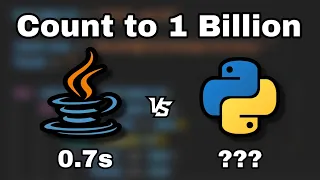 Java vs Python Who Wins 1 Billion Count Speed Test Performance Benchmark