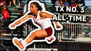 Third-Fastest Texan Ever Yierra Flemings Posts 40 74 300m Hurdles Run At Texas A M Bluebonnet