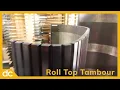 Roll Top Tambour for an Amish Roll Top Desk