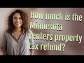 How much is the Minnesota renters property tax refund