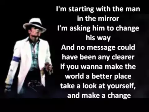 Download MP3 Michael Jackson - Man in the Mirror LYRICS HQ