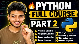 Python Operators Explained in Hindi Arithmetic Logical Assignment More Python Course Part 2