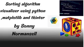 Sorting algorithm visualiser in python using matplotlib and tkinter