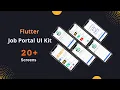 Flutter Job Portal App UI Flutter