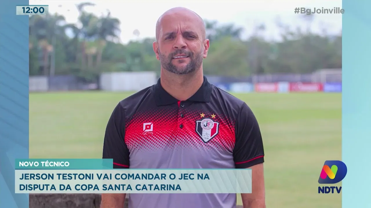 Novo técnico: Jerson Testoni vai comandar o JEC na disputa da Copa Santa Catarina
