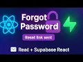 Forgot Password Email Setup in Supabase React Auth Made Easy