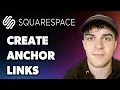 How to Create Anchor Links in Squarespace Full 2025 Guide