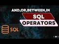 SQL OPERATORS-Operators Operands Expressions Types of Operators SQL for Beginners EPISODE-3