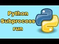 How to run shell commands with python python subprocess run