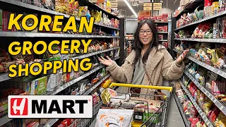 KOREAN GROCERY SHOPPING Taste Test New H-MART Tour