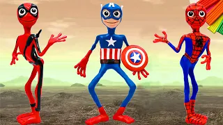 How To Make Dame Tu Cosita Mod Superhero Spider Man Captain America Dead Pool With Clay 