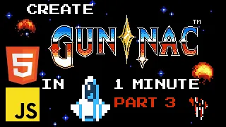 Code Space Shooter in one minute Beginner Javascript Tutorial part 3