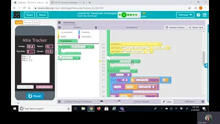 Code org U5L10 bubble 2 Mile Tracker app