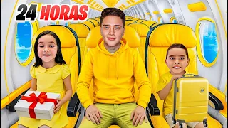 24 HORAS VIAJANDO de COLOR AMARILLO con KIMA y JUANITO 