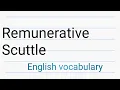 remunerative meaning scuttle meaning