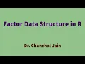 Factor Data Structure in R