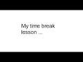 Take a break - Python mini project