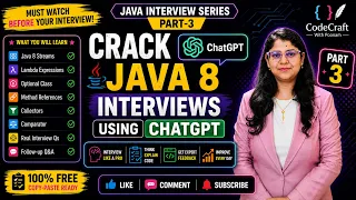 Crack Java 8 Coding Interviews with ChatGPT Streams Lambda Optional CodeCraft with Poonam