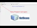 Netbean 8 2 Installation Can t create new project how to fix blank screen
