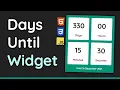 Build a Days Until Countdown Timer with HTML CSS JavaScript - Beginner s Project Tutorial