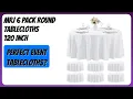 REVIEW 2026 MRJ 6 Pack Round Tablecloths 120 Inch Features