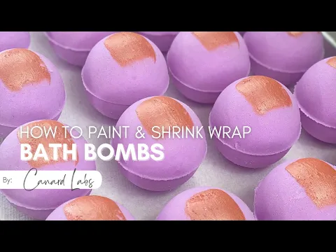 Download MP3 How To Paint \u0026 Shrink Wrap Bath Bombs