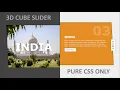 3D Cube Slider In Pure HTML And CSS Only