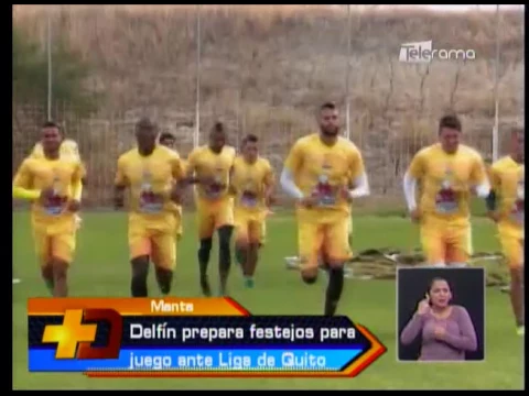 Delfín prepara festejos para juego ante Liga de Quito