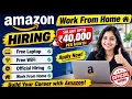 Amazon hiring announced Amazon Work From Home 2026 Amazon Jobs Work From Home jobs