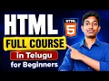 HTML Full Course in Telugu Complete HTML Tutorial for Beginners Learn HTML from Scratch 2026